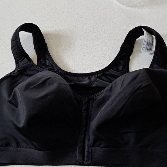 Delimira Bra X-Shaped Back Support Posture Sports Front Closure Wire Free 46DD - Picture 12 of 12